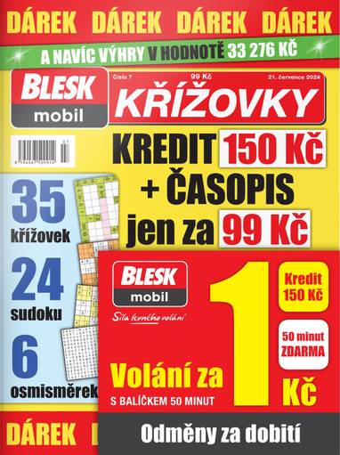 Speciál Blesk mobil křížovky č.7/2024 s dárkem Sim karta Blesk mobil