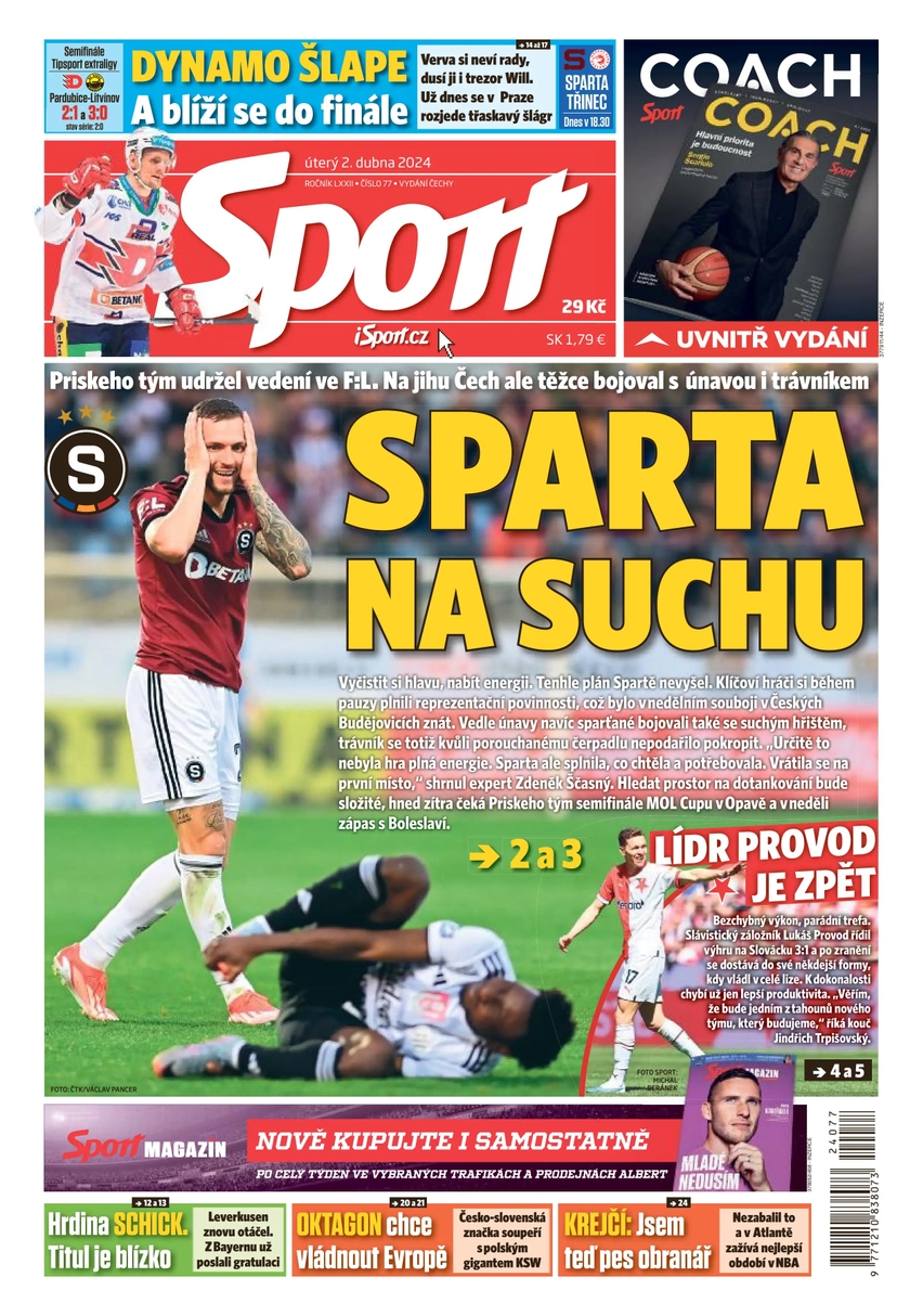 E-magazín Sport - 2.4.2024 - CZECH NEWS CENTER a. s.