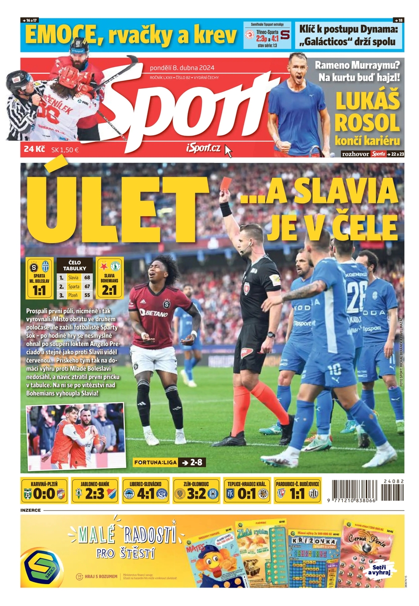 E-magazín Sport - 8.4.2024 - CZECH NEWS CENTER a. s.