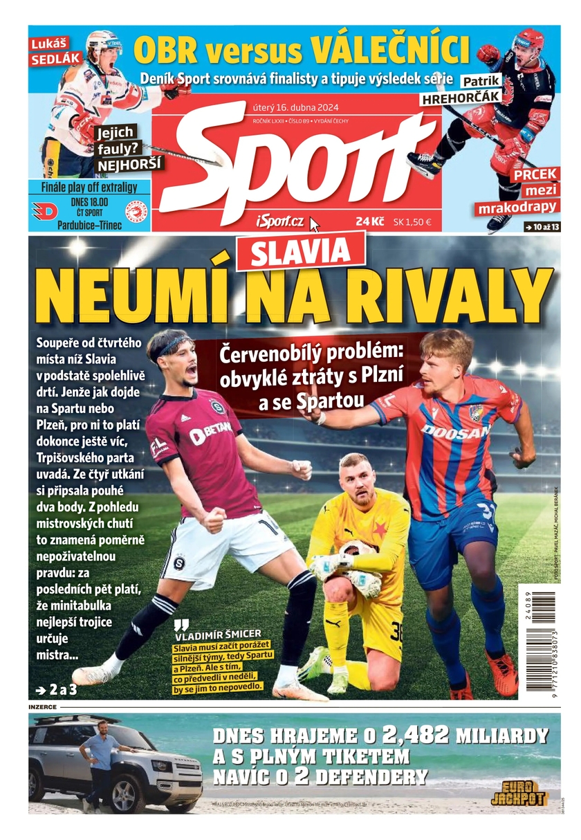 E-magazín Sport - 16.4.2024 - CZECH NEWS CENTER a. s.