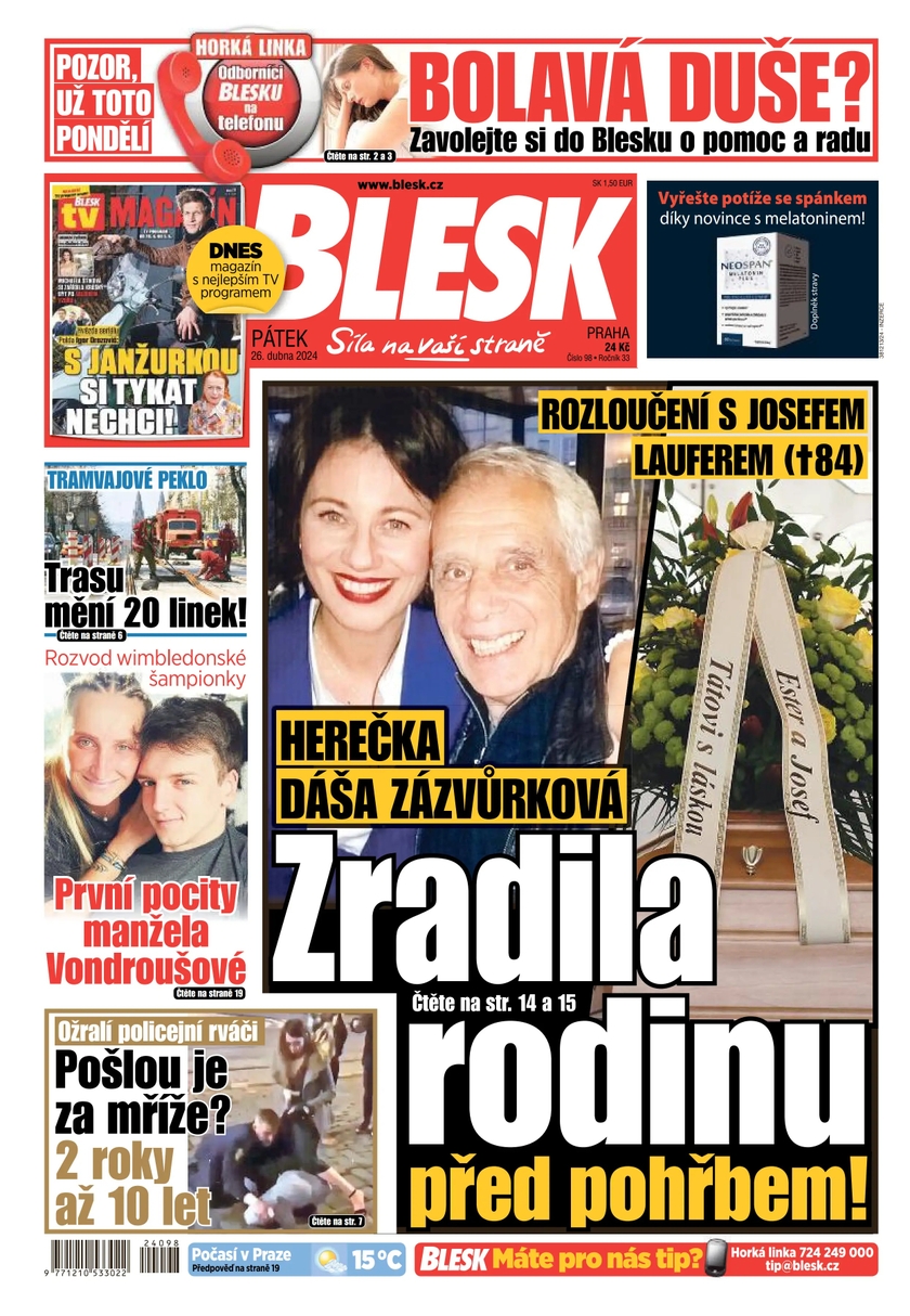E-magazín BLESK - 26.4.2024 - CZECH NEWS CENTER a. s.