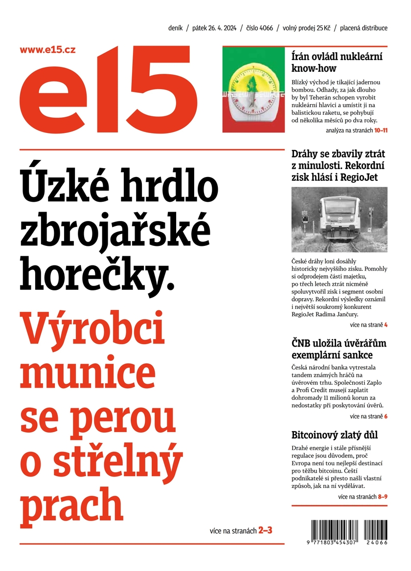 E-magazín e15 - 26.4.2024 - CZECH NEWS CENTER a. s.
