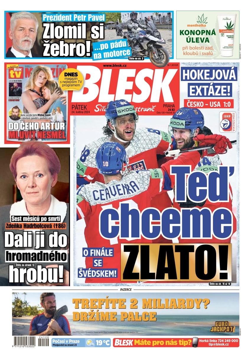 E-magazín BLESK - 24.5.2024 - CZECH NEWS CENTER a. s.