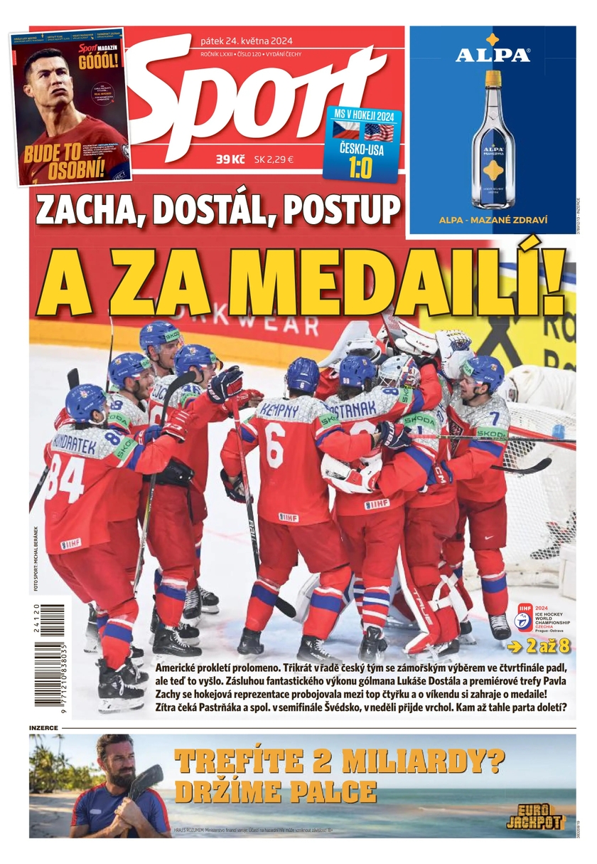 E-magazín Sport - 24.5.2024 - CZECH NEWS CENTER a. s.