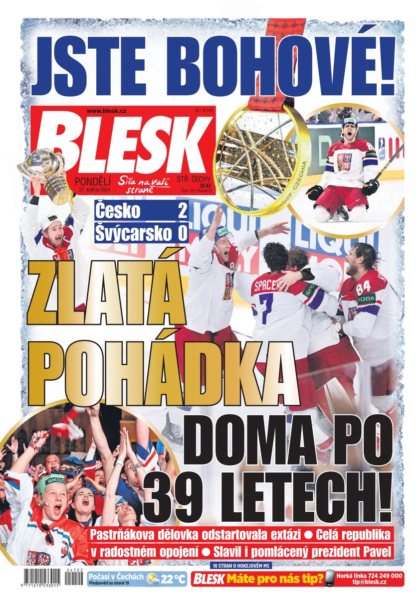 E-magazín BLESK - 27.5.2024 - CZECH NEWS CENTER a. s.