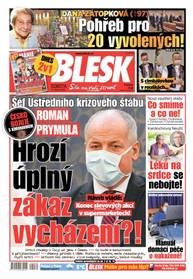 Deník BLESK - 21.3.2020 - CZECH NEWS CENTER a. s.