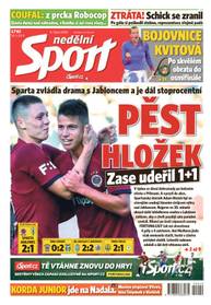 Časopis nedělní Sport - 40/2020 - CZECH NEWS CENTER a. s.