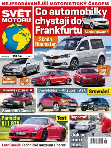 E-magazín SVĚT MOTORŮ - 34/15 - CZECH NEWS CENTER a. s.