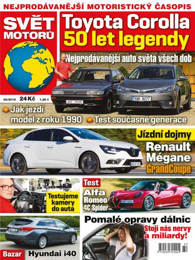 E-magazín SVĚT MOTORŮ - 42/16 - CZECH NEWS CENTER a. s.