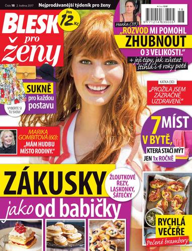 E-magazín BLESK pro ženy - 18/2017 - CZECH NEWS CENTER a. s.