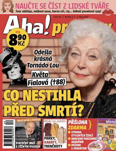 E-magazín Aha! pro ženy - 40/17 - CZECH NEWS CENTER a. s.