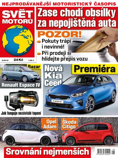 E-magazín SVĚT MOTORŮ - 08/18 - CZECH NEWS CENTER a. s.