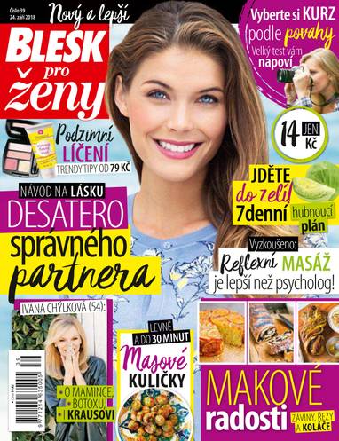 E-magazín BLESK pro ženy - 39/2018 - CZECH NEWS CENTER a. s.