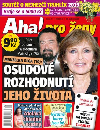 E-magazín Aha! pro ženy - 22/2019 - CZECH NEWS CENTER a. s.