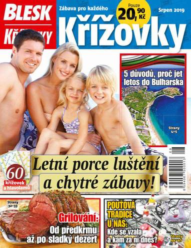 E-magazín BLESK KŘÍŽOVKY - 8/2019 - CZECH NEWS CENTER a. s.