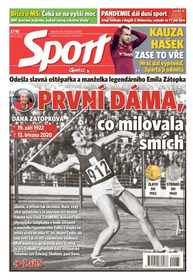 E-magazín Sport - 14.3.2020 - CZECH NEWS CENTER a. s.