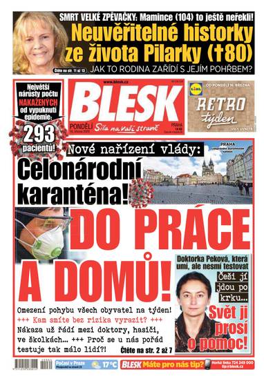 E-magazín BLESK - 16.3.2020 - CZECH NEWS CENTER a. s.