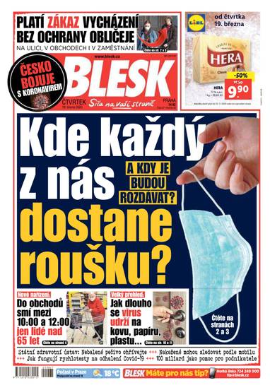 E-magazín BLESK - 19.3.2020 - CZECH NEWS CENTER a. s.