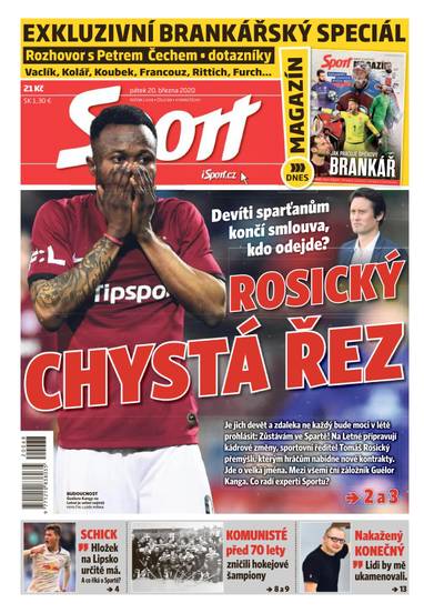 E-magazín Sport - 20.3.2020 - CZECH NEWS CENTER a. s.