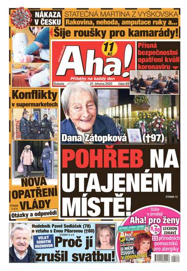 E-magazín Aha! - 21.3.2020 - CZECH NEWS CENTER a. s.