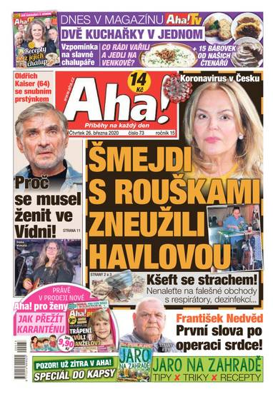 E-magazín Aha! - 26.3.2020 - CZECH NEWS CENTER a. s.