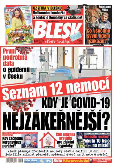 E-magazín BLESK - 2.4.2020 - CZECH NEWS CENTER a. s.