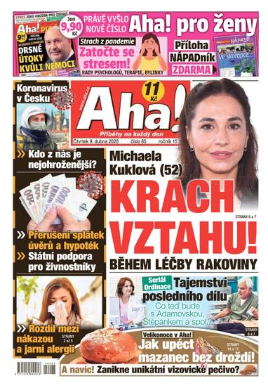 E-magazín Aha! - 9.4.2020 - CZECH NEWS CENTER a. s.