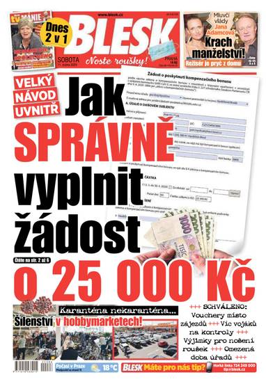 E-magazín BLESK - 11.4.2020 - CZECH NEWS CENTER a. s.