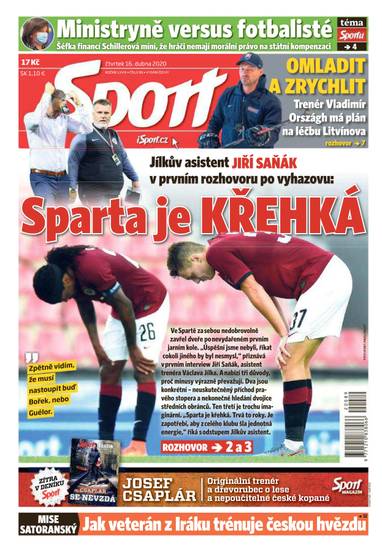 E-magazín Sport - 16.4.2020 - CZECH NEWS CENTER a. s.