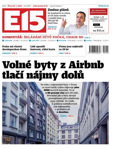 E-magazín e15 - 28.4.2020 - CZECH NEWS CENTER a. s.