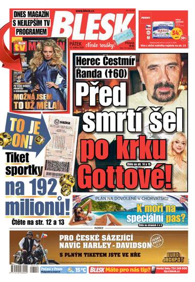 E-magazín BLESK - 15.5.2020 - CZECH NEWS CENTER a. s.