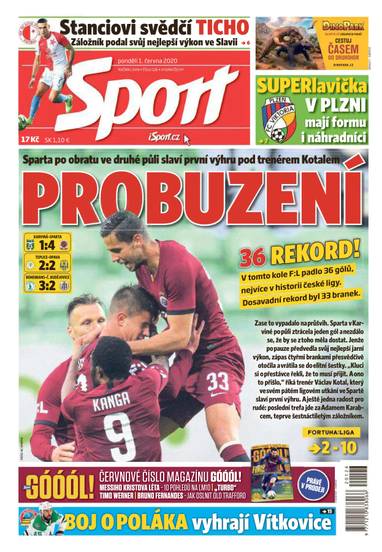 E-magazín Sport - 1.6.2020 - CZECH NEWS CENTER a. s.