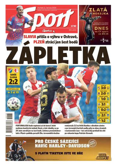 E-magazín Sport - 11.6.2020 - CZECH NEWS CENTER a. s.