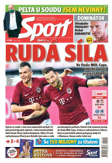 E-magazín Sport - 18.6.2020 - CZECH NEWS CENTER a. s.