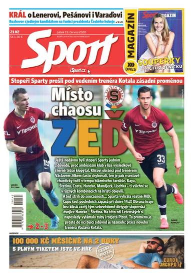 E-magazín Sport - 19.6.2020 - CZECH NEWS CENTER a. s.