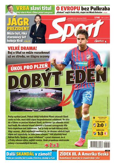 E-magazín Sport - 22.6.2020 - CZECH NEWS CENTER a. s.