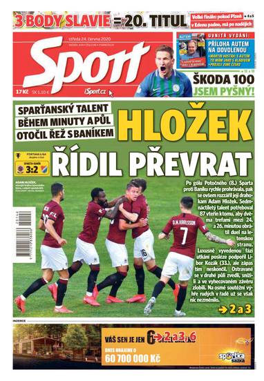 E-magazín Sport - 24.6.2020 - CZECH NEWS CENTER a. s.