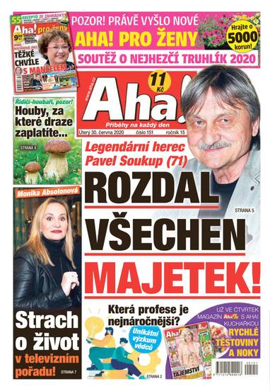 E-magazín Aha! - 30.6.2020 - CZECH NEWS CENTER a. s.