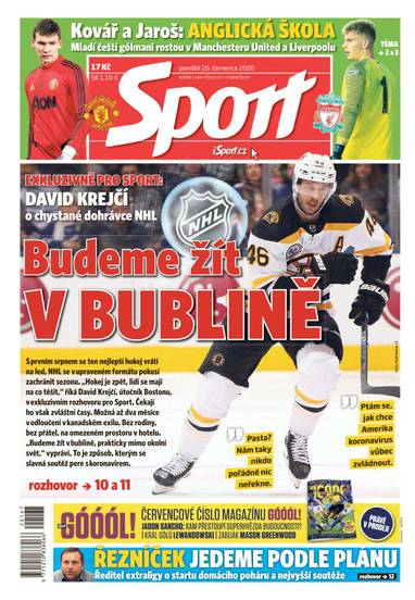 E-magazín Sport - 20.7.2020 - CZECH NEWS CENTER a. s.