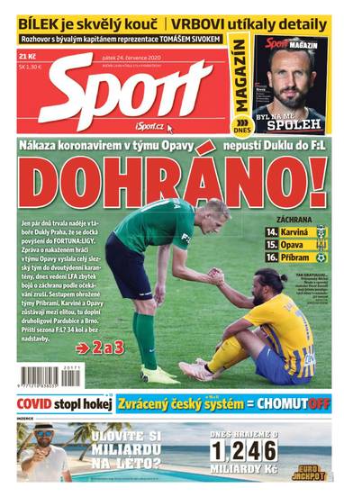 E-magazín Sport - 24.7.2020 - CZECH NEWS CENTER a. s.