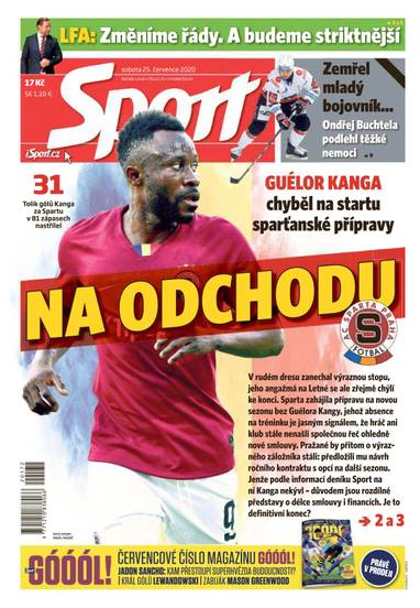 E-magazín Sport - 25.7.2020 - CZECH NEWS CENTER a. s.