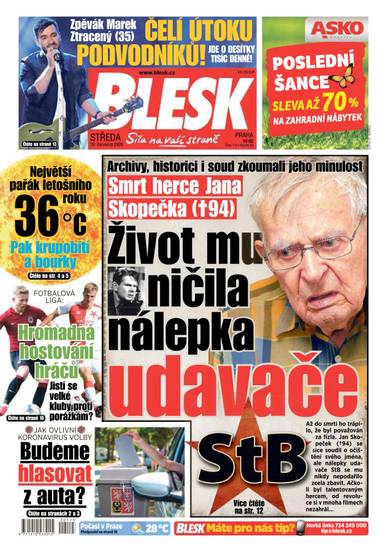 E-magazín BLESK - 29.7.2020 - CZECH NEWS CENTER a. s.