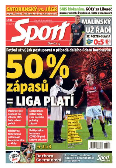 E-magazín Sport - 6.8.2020 - CZECH NEWS CENTER a. s.