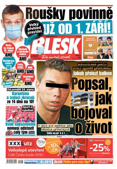 E-magazín BLESK - 18.8.2020 - CZECH NEWS CENTER a. s.