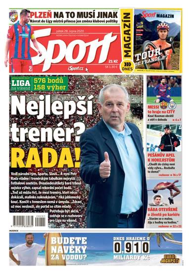 E-magazín Sport - 28.8.2020 - CZECH NEWS CENTER a. s.