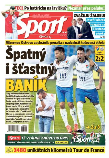 E-magazín Sport - 29.8.2020 - CZECH NEWS CENTER a. s.