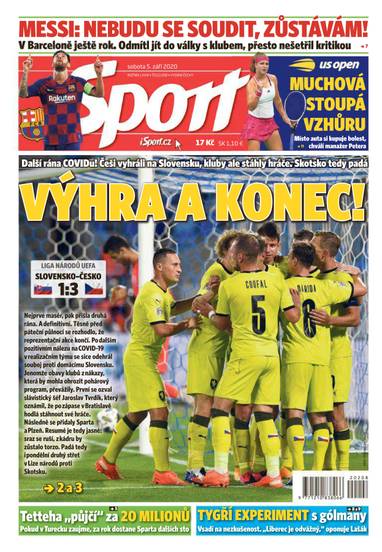 E-magazín Sport - 5.9.2020 - CZECH NEWS CENTER a. s.