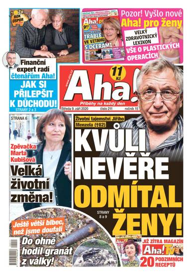 E-magazín Aha! - 9.9.2020 - CZECH NEWS CENTER a. s.