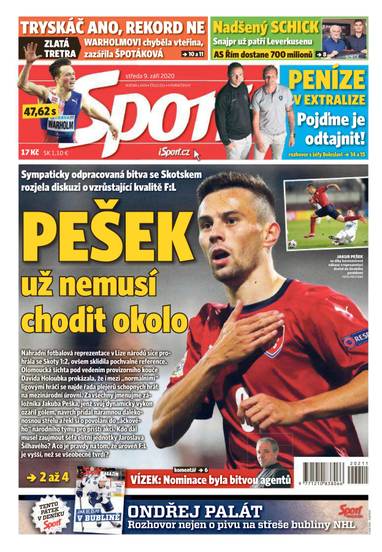 E-magazín Sport - 9.9.2020 - CZECH NEWS CENTER a. s.