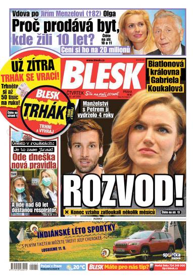 E-magazín BLESK - 10.9.2020 - CZECH NEWS CENTER a. s.